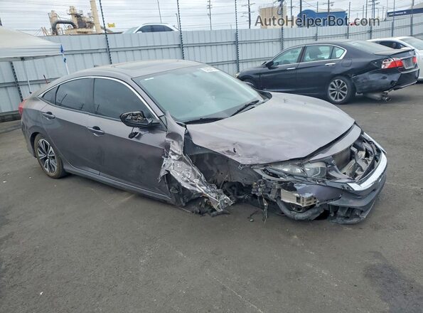 JHMFC1F38JX005964 2018 HONDA CIVIC Gray წინა მარჯვენა