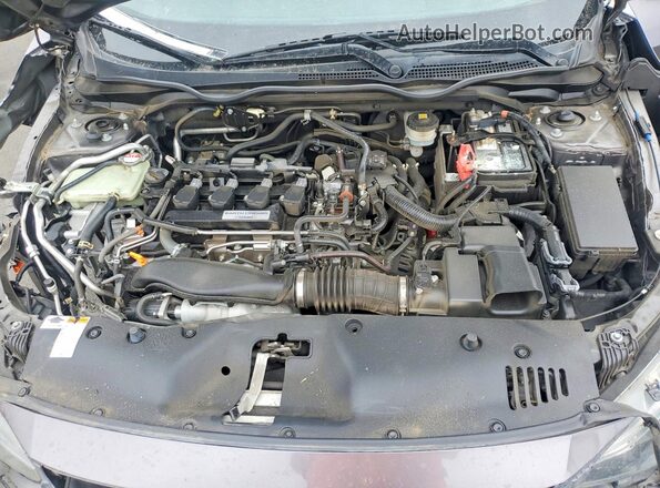 JHMFC1F38JX005964 2018 HONDA CIVIC Gray უკანა სალონის ხედი