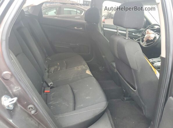 JHMFC1F38JX005964 2018 HONDA CIVIC Gray უკანა სავარძლების ხედი