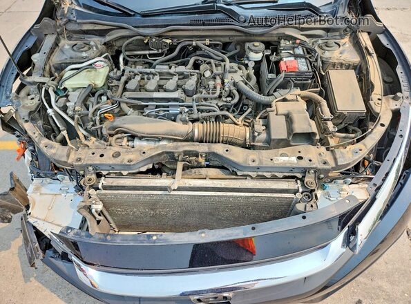 JHMFC1F38JX023932 2018 HONDA CIVIC Black Вид задньої частини салону