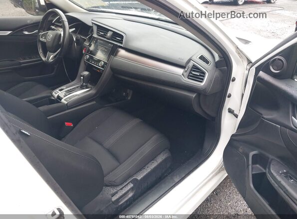 JHMFC1F39JX001678 2018 HONDA CIVIC Белый Вид салона спереди