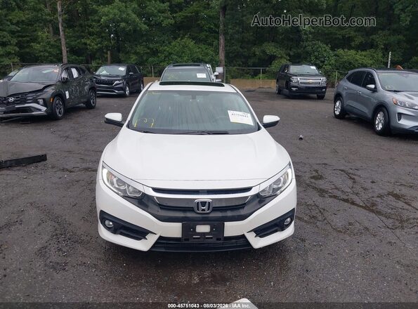 JHMFC1F39JX001678 2018 HONDA CIVIC Белый Вид щитка приборов