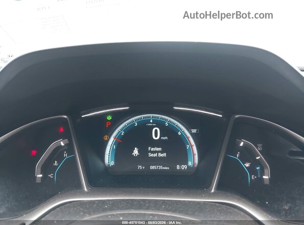 JHMFC1F39JX001678 2018 HONDA CIVIC Белый Вид задних сидений