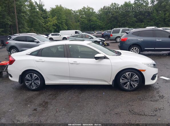 JHMFC1F39JX001678 2018 HONDA CIVIC Белый Вид задней части салона