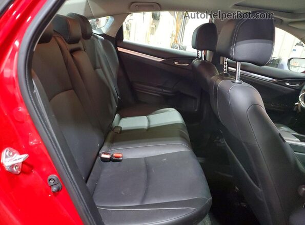 JHMFC1F71JX014895 2018 HONDA CIVIC Red Հետևի նստատեղերի տեսք