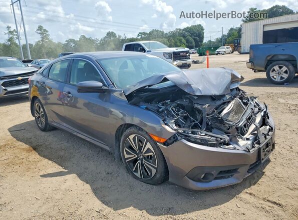 JHMFC1F71JX026447 2018 HONDA CIVIC Gray წინა მარჯვენა