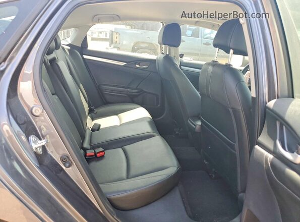 JHMFC1F71JX026447 2018 HONDA CIVIC Gray უკანა სავარძლების ხედი