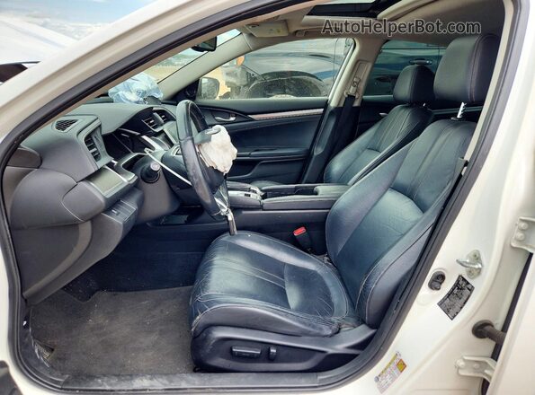 JHMFC1F71JX032233 2018 HONDA CIVIC Белый Вид салона спереди