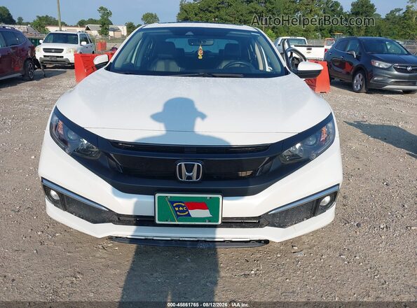 JHMFC1F71KX008595 2019 HONDA CIVIC White ხელსაწყოთა პანელის ხედი