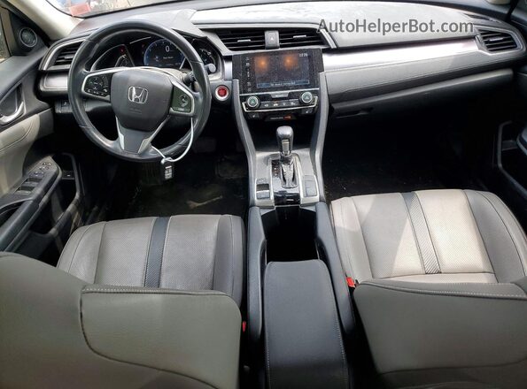 JHMFC1F72JX031253 2018 HONDA CIVIC Blue Вид панелі приладів