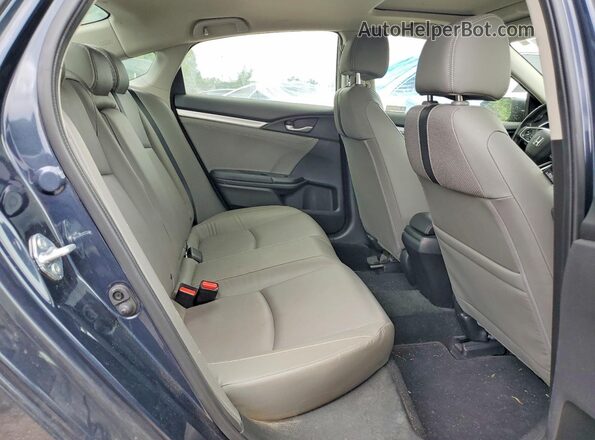 JHMFC1F72JX031253 2018 HONDA CIVIC Blue Вид задніх сидінь