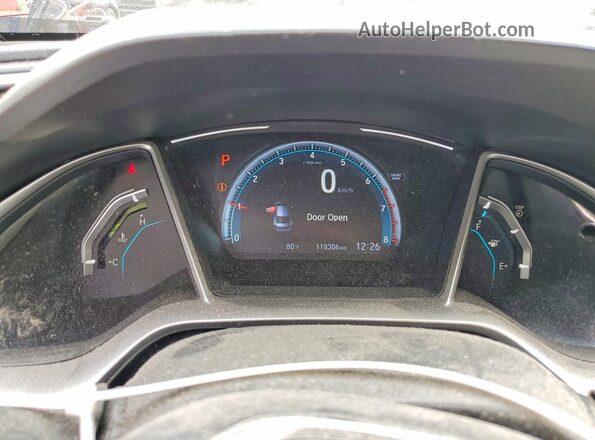 JHMFC1F72JX031253 2018 HONDA CIVIC Blue Вид щитка приладів