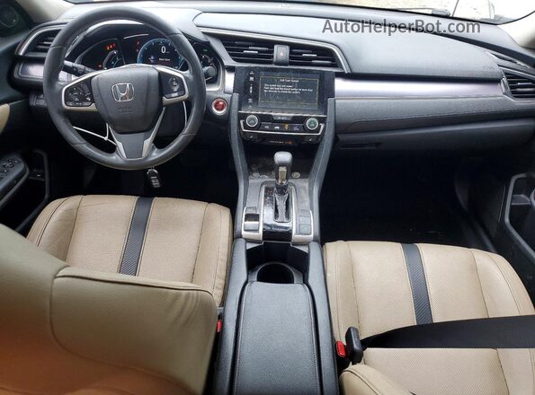 JHMFC1F72JX035559 2018 HONDA CIVIC White Առջևի վահանակի տեսք