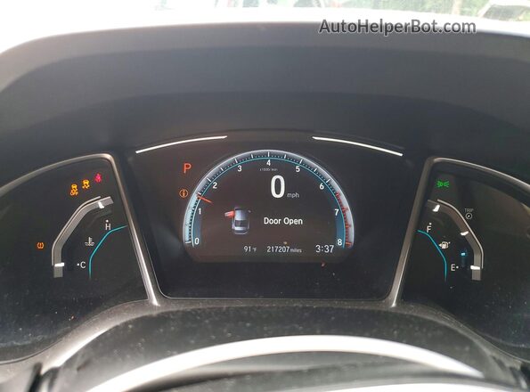 JHMFC1F72JX035559 2018 HONDA CIVIC White Սարքավորումների վահանակի տեսք