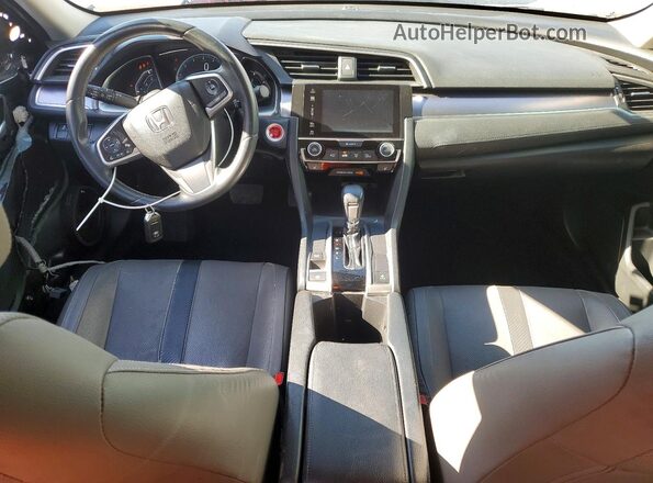 JHMFC1F72JX038655 2018 HONDA CIVIC Charcoal Вид панелі приладів