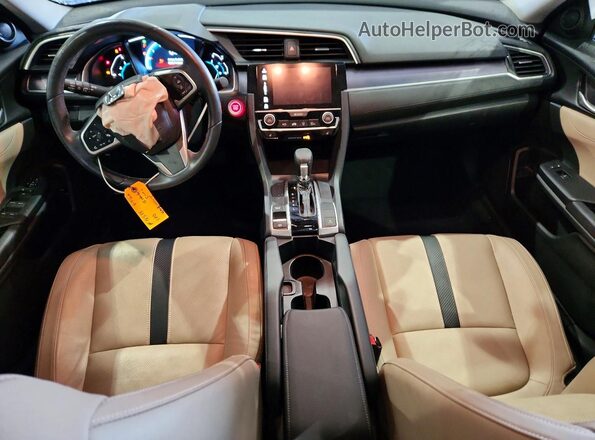 JHMFC1F73JX009875 2018 HONDA CIVIC White Առջևի վահանակի տեսք