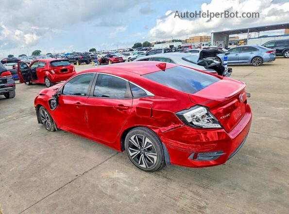 JHMFC1F74JX013885 2018 HONDA CIVIC Red უკანა მარცხენა