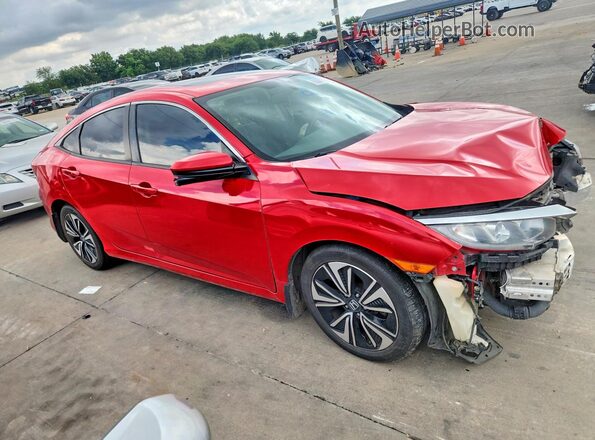 JHMFC1F74JX013885 2018 HONDA CIVIC Red წინა მარჯვენა