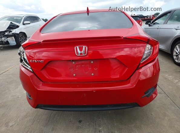 JHMFC1F74JX013885 2018 HONDA CIVIC Red უკანა ხედი