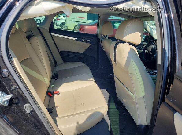 JHMFC1F75JX001793 2018 HONDA CIVIC Black Widok tylnych siedzeń
