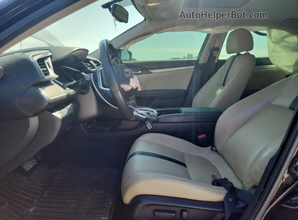JHMFC1F75JX001793 2018 HONDA CIVIC Black Widok wnętrza z przodu
