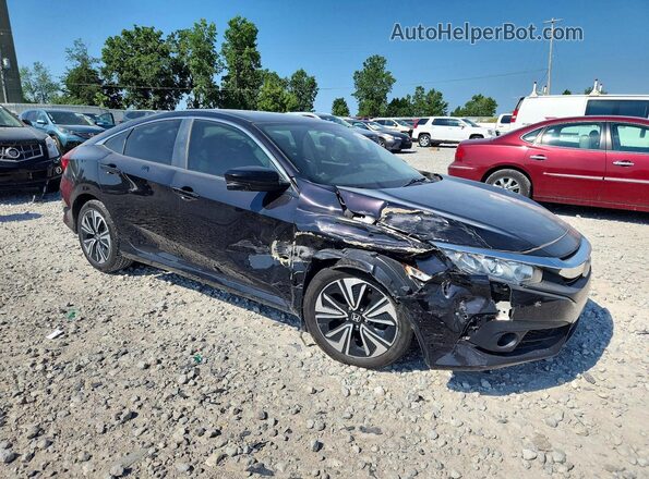 JHMFC1F75JX001793 2018 HONDA CIVIC Black Przód prawy