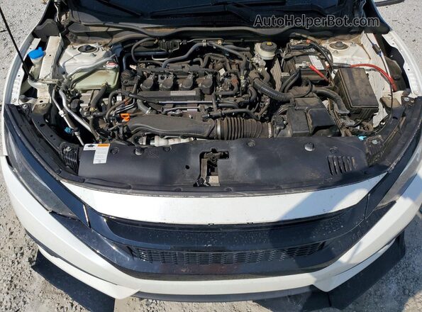 JHMFC1F75JX014785 2018 HONDA CIVIC Белый Вид задней части салона