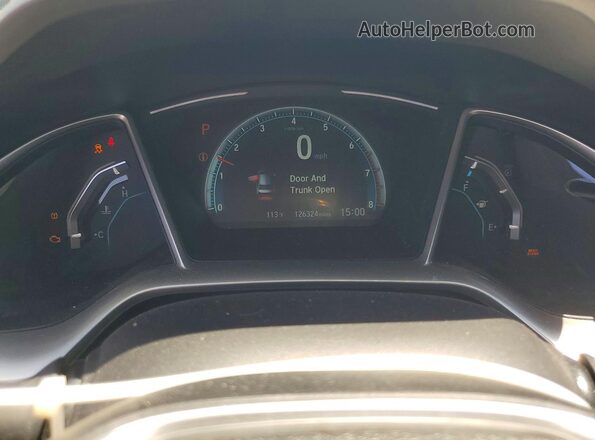JHMFC1F75JX024037 2018 HONDA CIVIC White Widok zestawu wskaźników