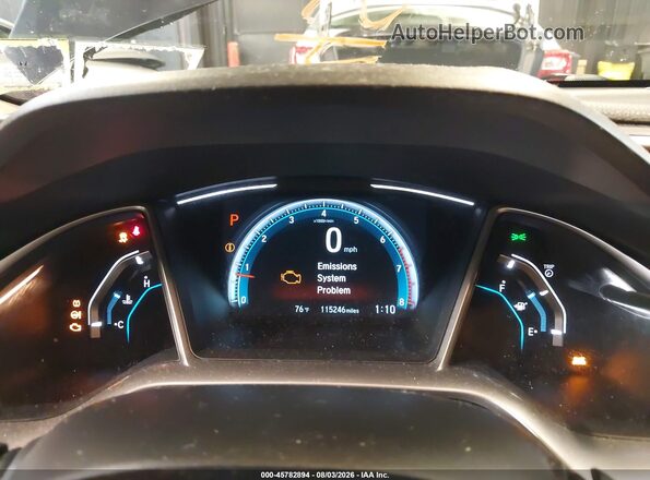 JHMFC1F77JX013282 2018 HONDA CIVIC Dark Blue Вид задних сидений