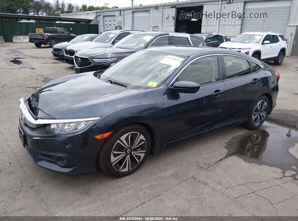 JHMFC1F77JX013282 2018 HONDA CIVIC Dark Blue Передняя левая четверть