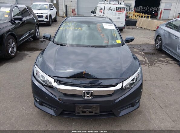 JHMFC1F77JX013282 2018 HONDA CIVIC Dark Blue Вид задней части салона
