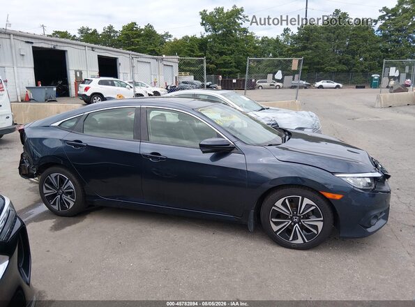 JHMFC1F77JX013282 2018 HONDA CIVIC Dark Blue Панорамный вид салона 360°