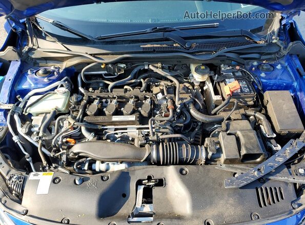 JHMFC1F77JX037744 2018 HONDA CIVIC Blue უკანა სალონის ხედი