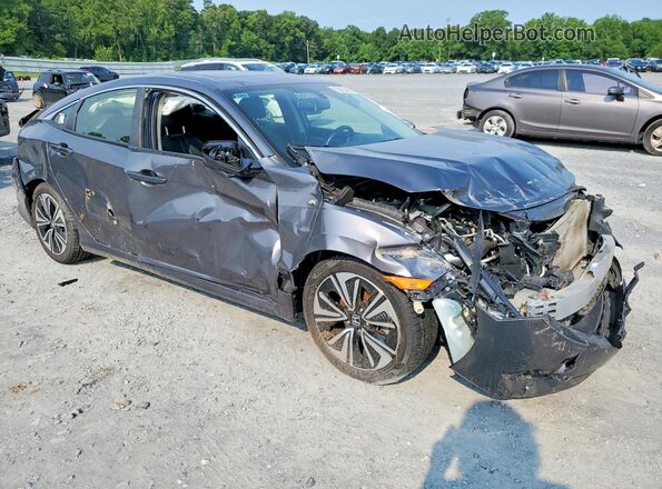 JHMFC1F7XJX013857 2018 HONDA CIVIC Gray Przód prawy