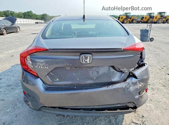 JHMFC1F7XJX013857 2018 HONDA CIVIC Gray Widok z tyłu