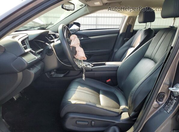 JHMFC1F7XJX013857 2018 HONDA CIVIC Gray Widok wnętrza z przodu