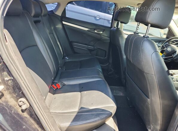JHMFC1F7XJX033932 2018 HONDA CIVIC Black Vista de los asientos traseros