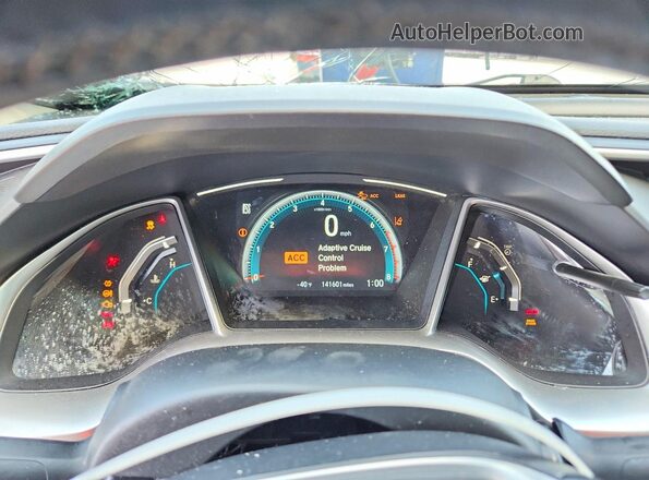 JHMFC1F88JX013705 2018 HONDA CIVIC White Instrument cluster view