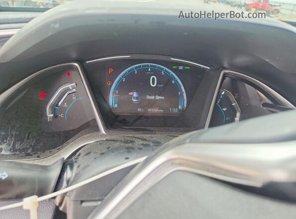 JHMFC1F92JX034073 2018 HONDA CIVIC White Widok zestawu wskaźników
