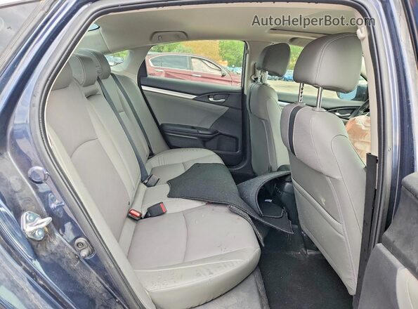 JHMFC1F92JX039788 2018 HONDA CIVIC Blue Rear seats view