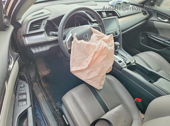 JHMFC1F92JX039788 2018 HONDA CIVIC Blue Dashboard view
