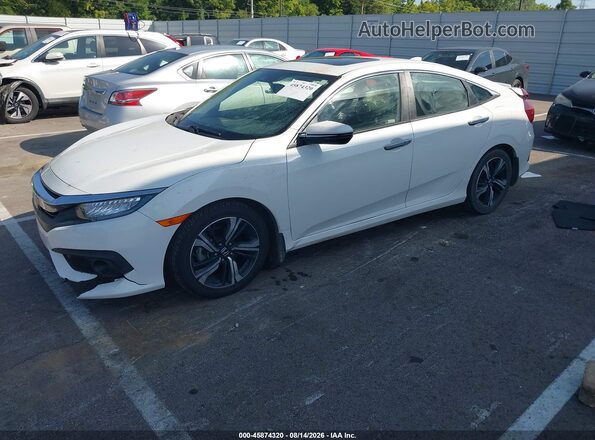 JHMFC1F93JX022823 2018 HONDA CIVIC White Առջևի ձախ երեք քառորդ տեսարան