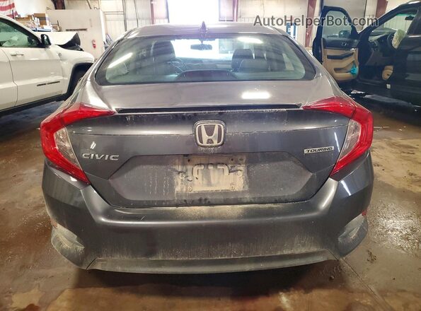 JHMFC1F97JX024719 2018 HONDA CIVIC Gray Вид ззаду
