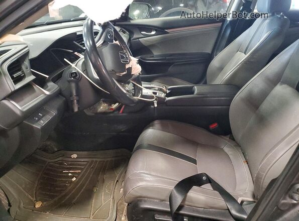 JHMFC1F97JX024719 2018 HONDA CIVIC Gray Вид салону спереду
