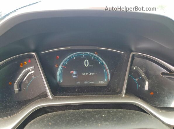 JHMFC1F98JX026141 2018 HONDA CIVIC Blue Սարքավորումների վահանակի տեսք