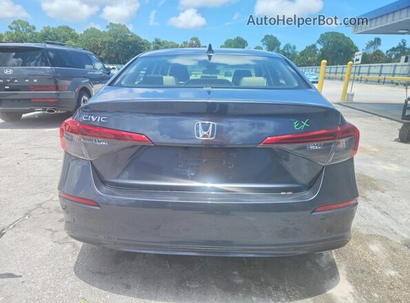 JHMFE1F71NX009373 2022 HONDA CIVIC Gray Հետևի տեսք
