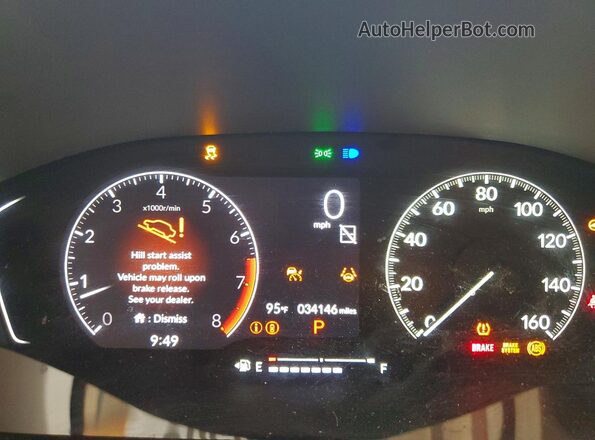 JHMFE1F72NX005218 2022 HONDA CIVIC Gray Widok zestawu wskaźników