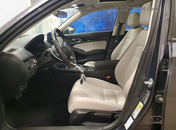 JHMFE1F72NX009267 2022 HONDA CIVIC Gray Widok wnętrza z przodu