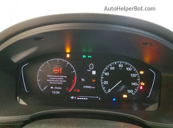 JHMFE1F72NX009267 2022 HONDA CIVIC Gray Widok zestawu wskaźników