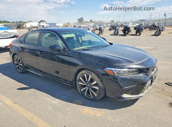 JHMFE1F74NX003969 2022 HONDA CIVIC Черный Передняя правая четверть